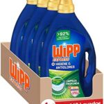 Wipp Express Detergente Líquido Higiene & Anti Olores para lavadora, 37 Lavados - Pack de 4, Total: 148 Lavados