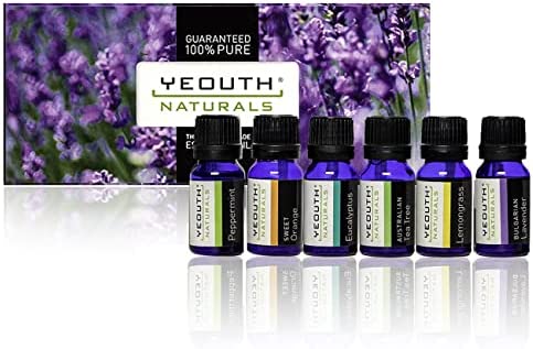 Aceites esenciales puros de YEOUTH para aromaterapia – Set de 6, 10ML