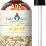 EVOKE OCCU Aceite Esencial de Jazmín 4 Oz, Aceite Puro de Jazmín para Aromaterapia Difusor Masaje Vela Fabricación de Jabón- 4 FL Oz