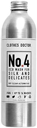 Detergente líquido para ropa delicadiza y seda Eco Wash by Clothes Doctor Detergente para lavar y suavizar las manos y la lavadora 250 ml 16 lavados