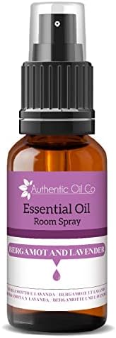 Aceite esencial de bergamota y lavanda en aerosol para habitación, ambientador aromático con aceites esenciales naturales, 10ml